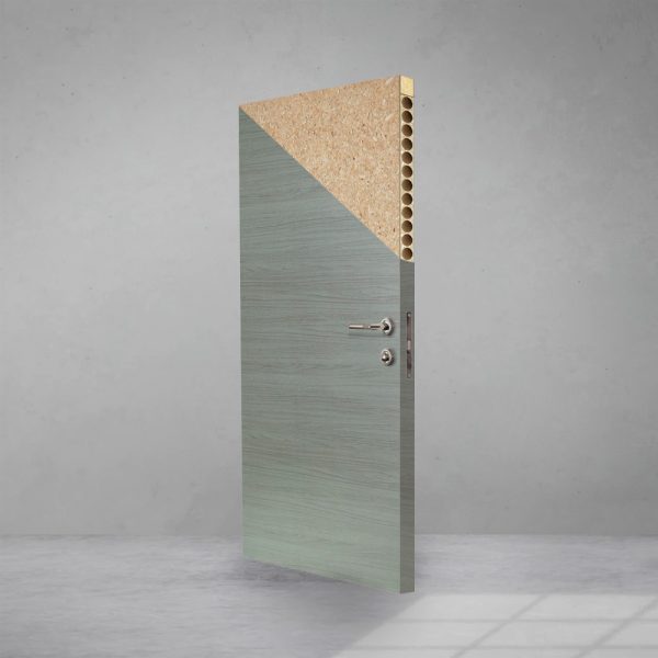 Puerta Semisólida Premium Gris