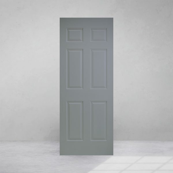 Puerta Alpina 6 paneles Gris