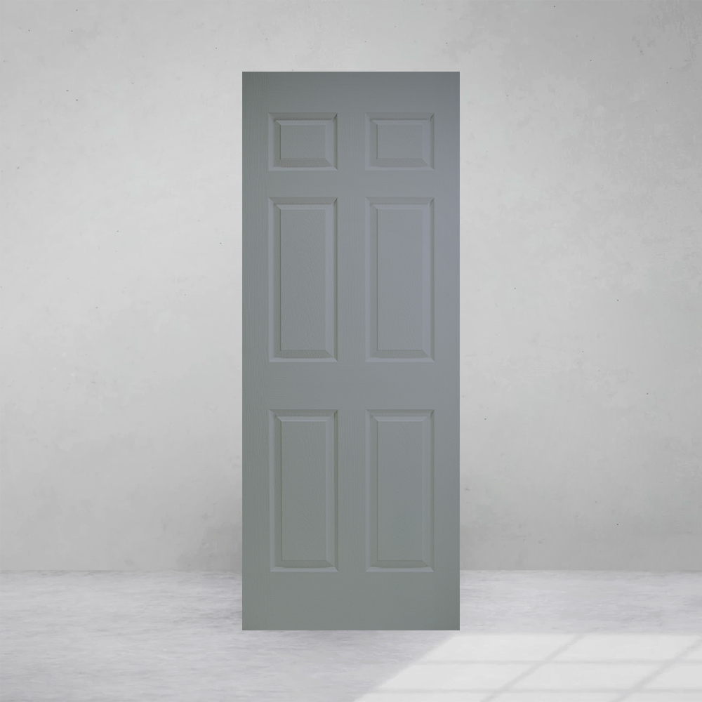 Puerta Alpina 6 paneles Gris